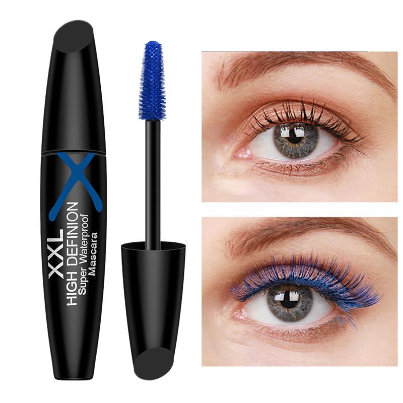 Waterproof Mascara Wand - Blue Mascara for Eyelashes Volumizing Mascara