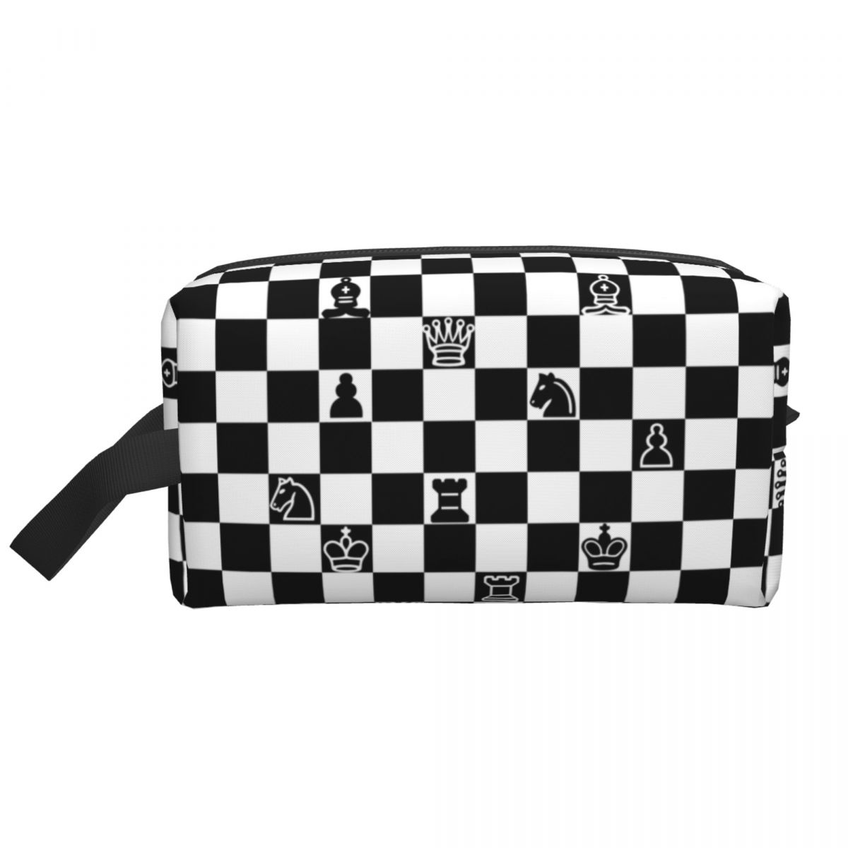 Beauty Makeup Game - Chess Cosmetic Bag Women Fashion Big
