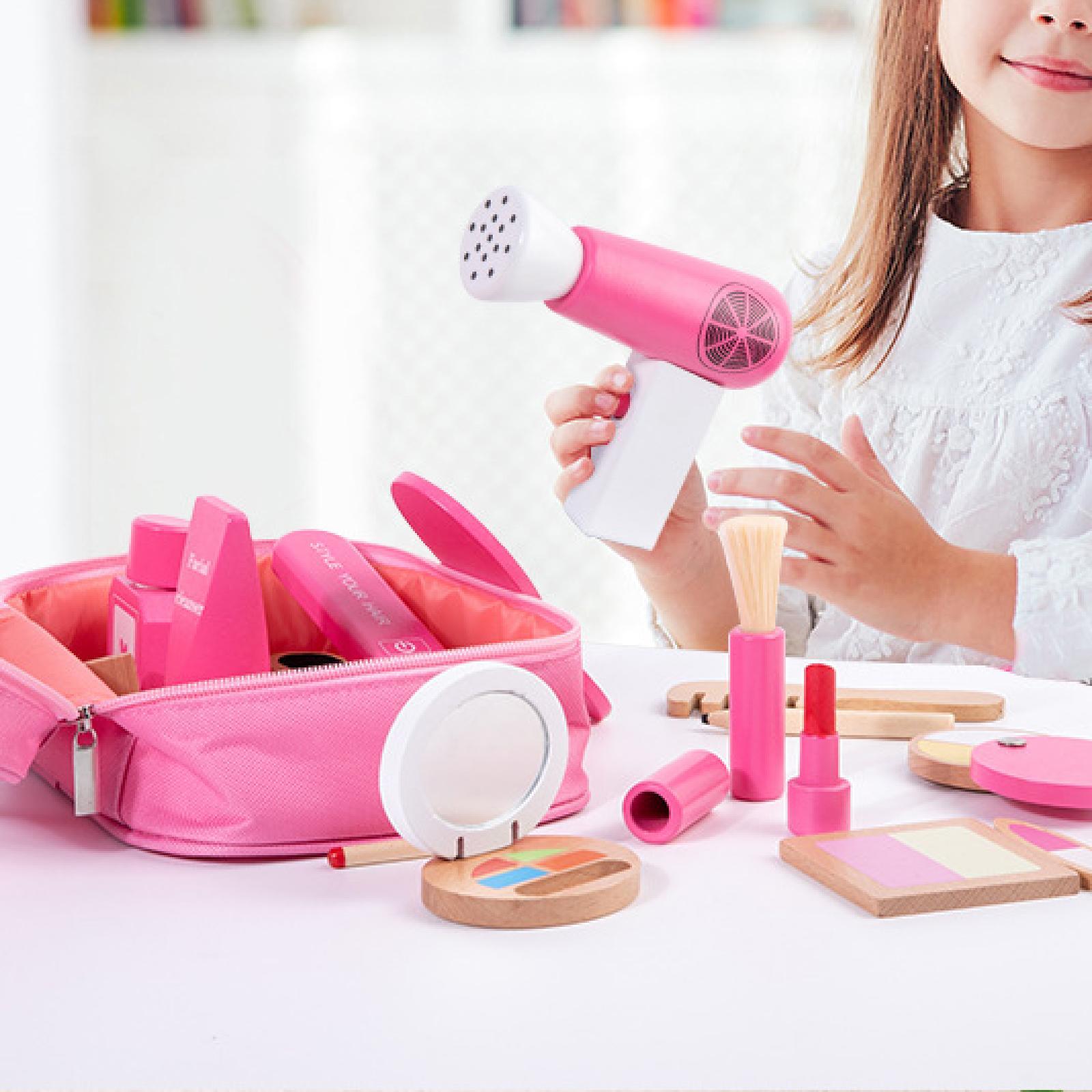 Beauty Makeup Set For Kids - Kids Pretend Play Brushes Play Makes