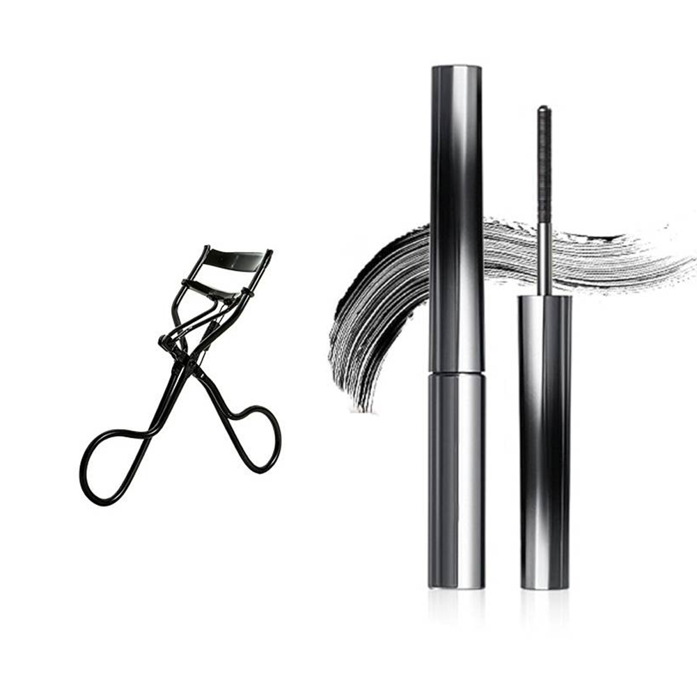 Waterproof Mascara Wand - Washable Metal Mascara with Eyelash Curler