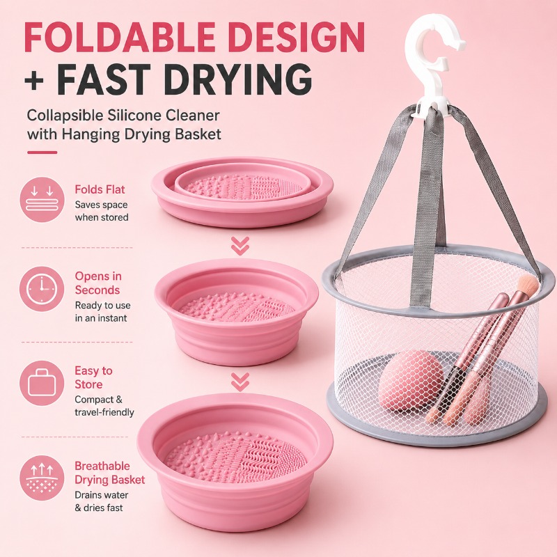 2-in-1 Silicone Makeup Brush C - Beauty Makeup Sponge 评论和价格