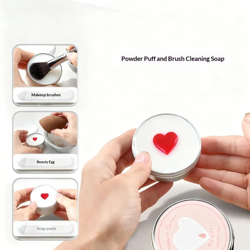 SU Cute Heart Shaped Makeup Br - Beauty Makeup Sponge 评论和价格