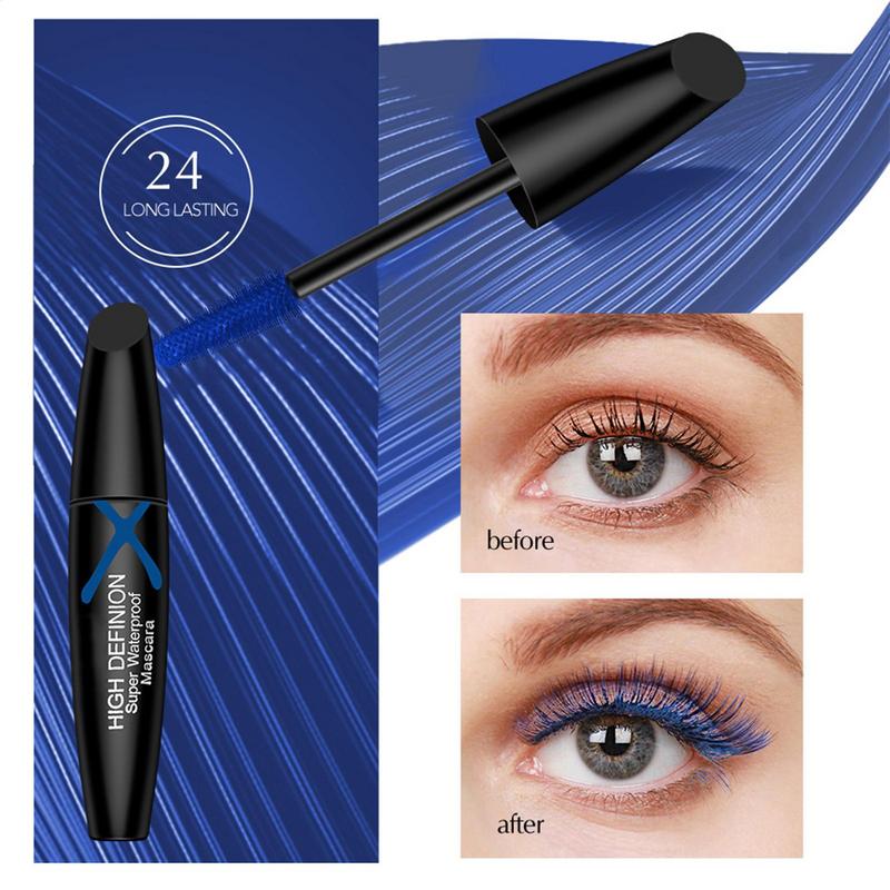 Blue Mascara for Eyelashes Vol - Waterproof Mascara Wand 评论和价格