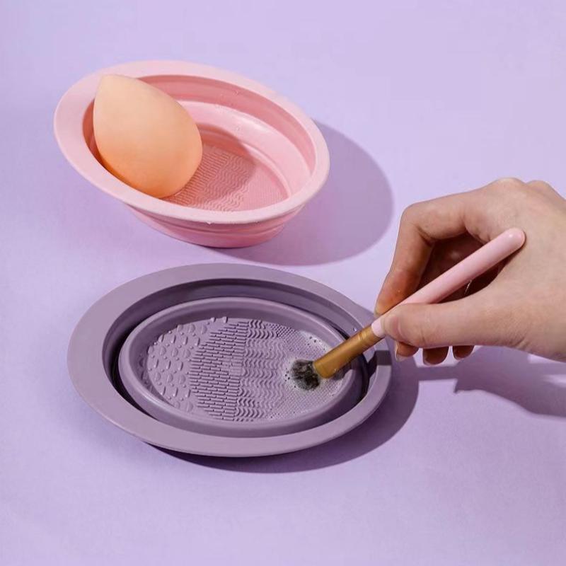 Folding Powder Puff Cleaning B - Beauty Makeup Box 评论和价格