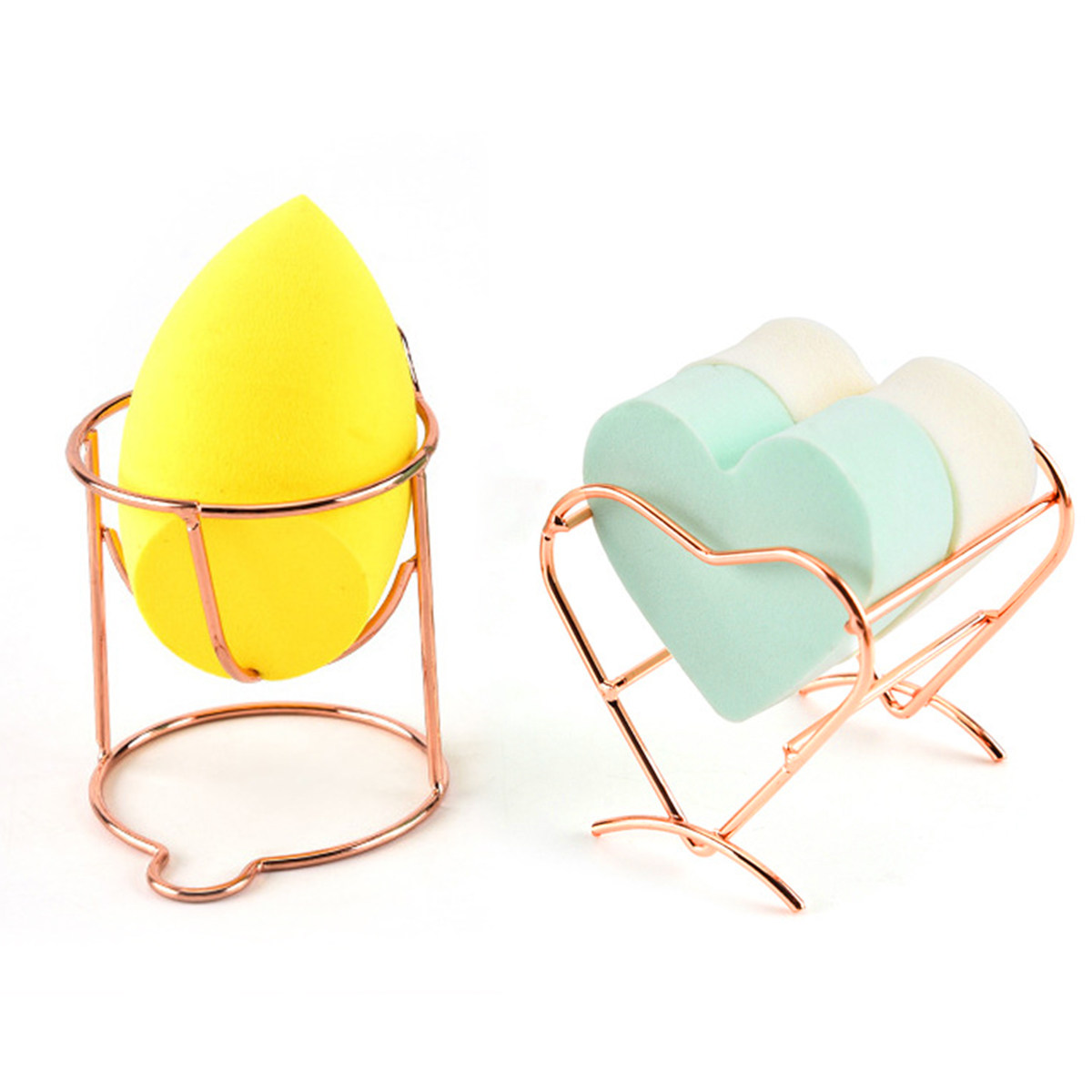 3Pcs Elegant Metal Makeup Spon - Beauty Makeup Sponge 评论和价格
