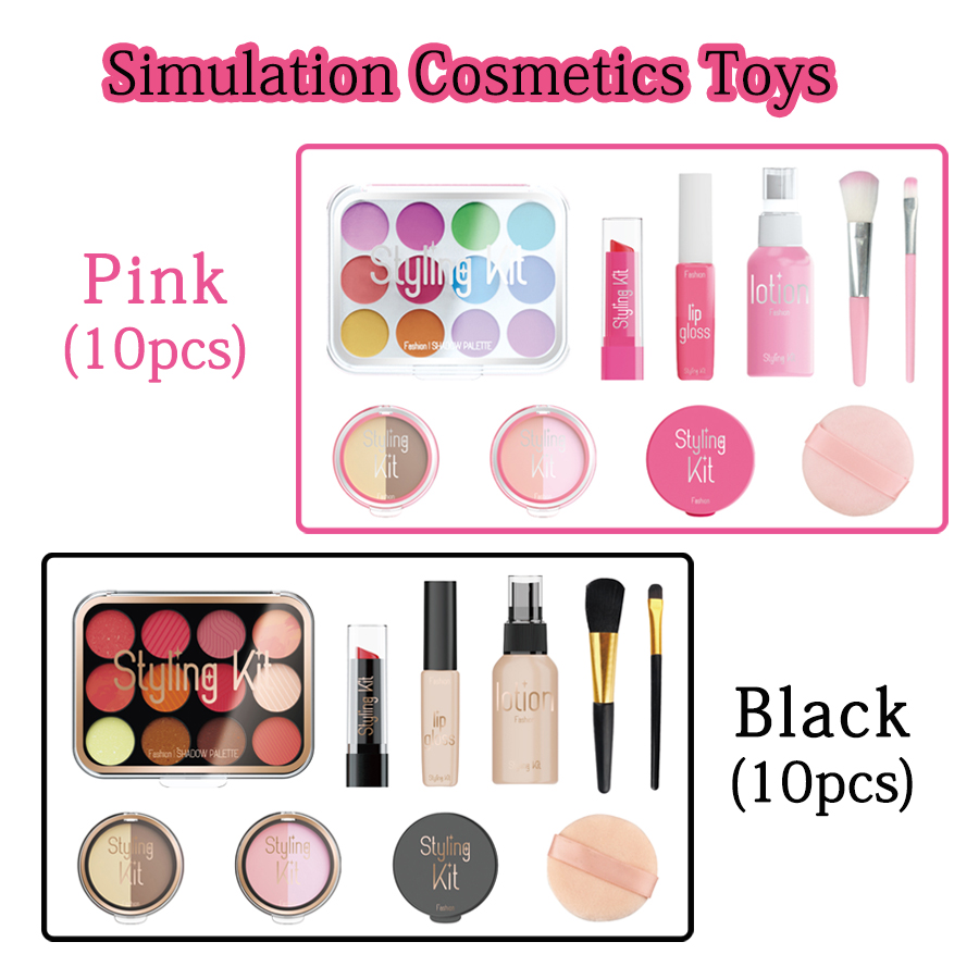 10 Pcs Simulation Girl Beauty  - Beauty Makeup Set For Kids 评论和价格