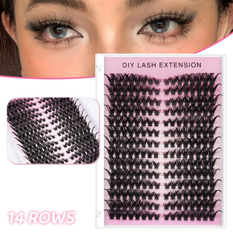 20pcs DIY False Eyelash Extens - False Eyelashes Natural 评论和价格