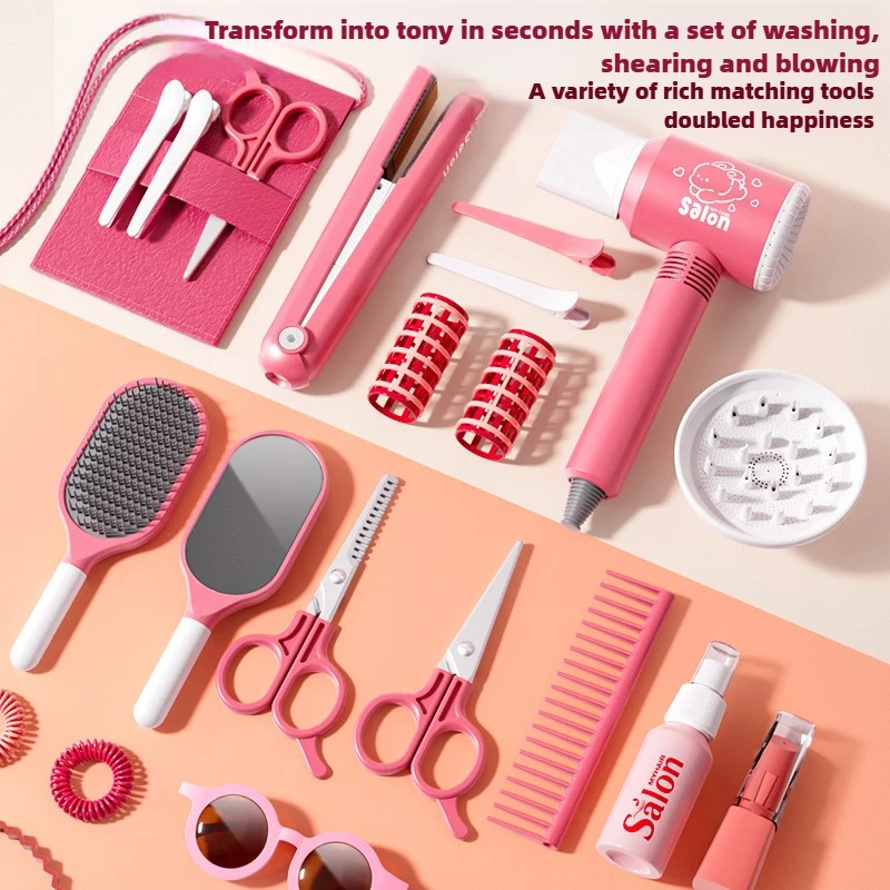 Girls Beauty Salon Set Kids Ha - Beauty Makeup Set For Kids 评论和价格