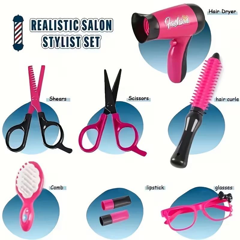 17Pcs Girls Beauty Salon Set M - Beauty Makeup Set For Kids 评论和价格