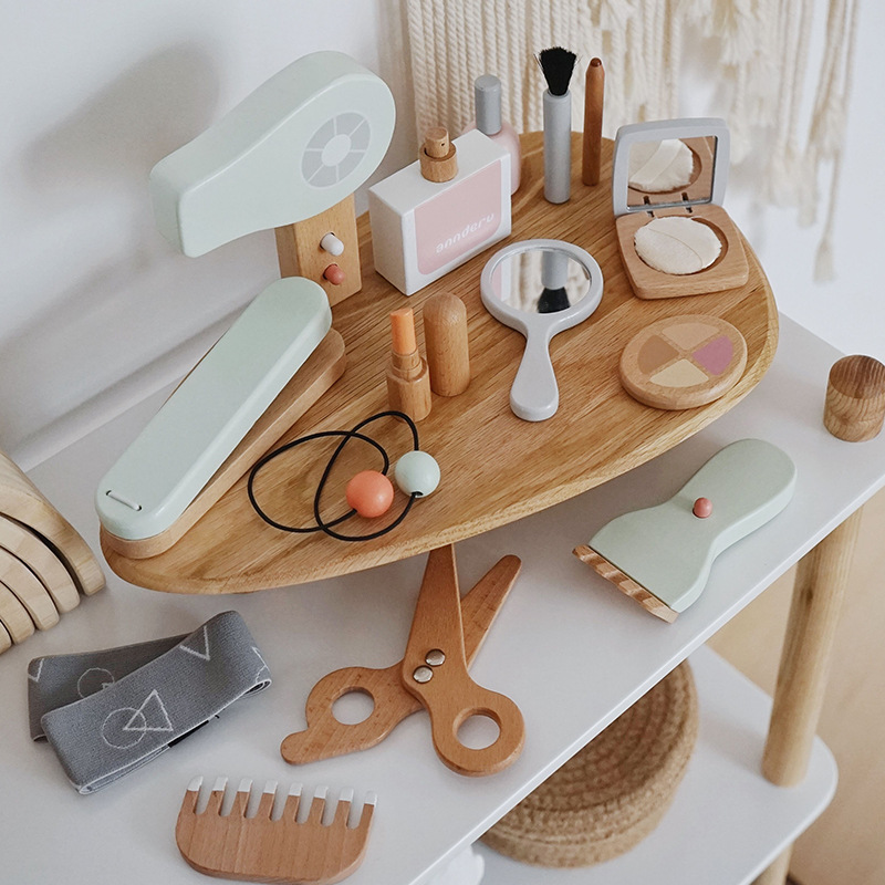 New Children Wooden Simulation - Beauty Makeup Set For Kids 评论和价格