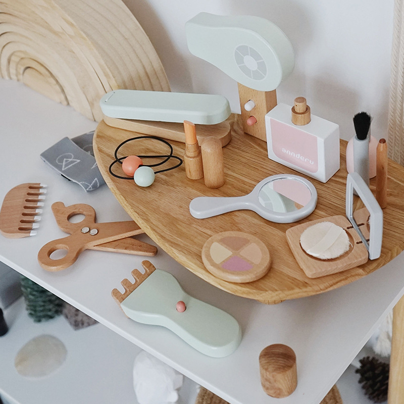 New Children Wooden Simulation - Beauty Makeup Set For Kids 评论和价格
