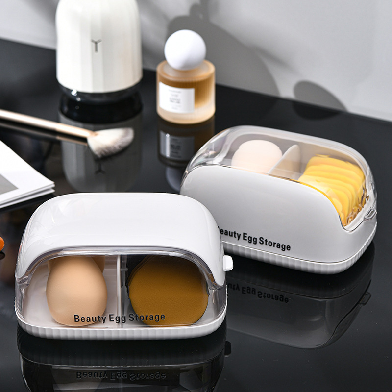 Makeup Sponge Storage Box with - Beauty Makeup Sponge 评论和价格