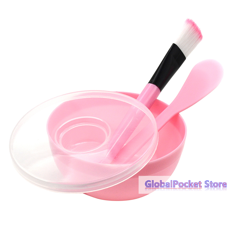 Facial Brush Mask Bowl Spoon S - Makeup Beauty Set 评论和价格