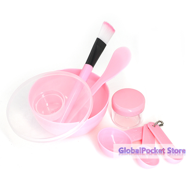 Facial Brush Mask Bowl Spoon S - Makeup Beauty Set 评论和价格