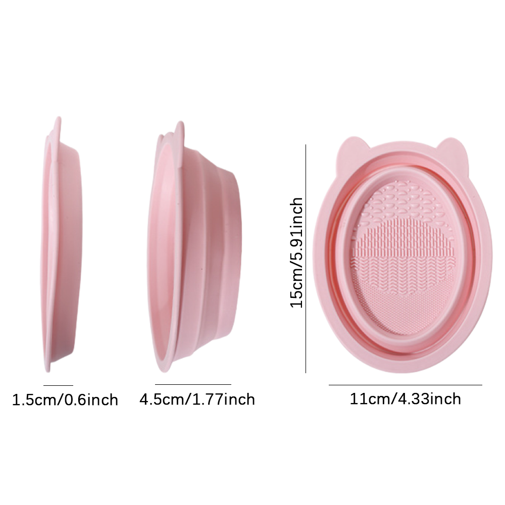 Collapsible Silicone Makeup Br - Beauty Makeup Sponge 评论和价格