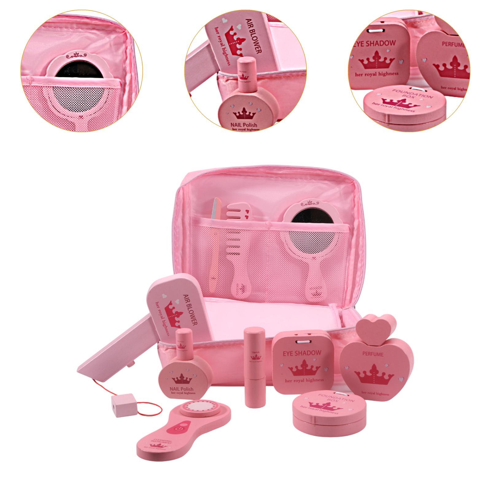 10x Pretend Makeup Kits Wood B - Beauty Makeup Set For Kids 评论和价格