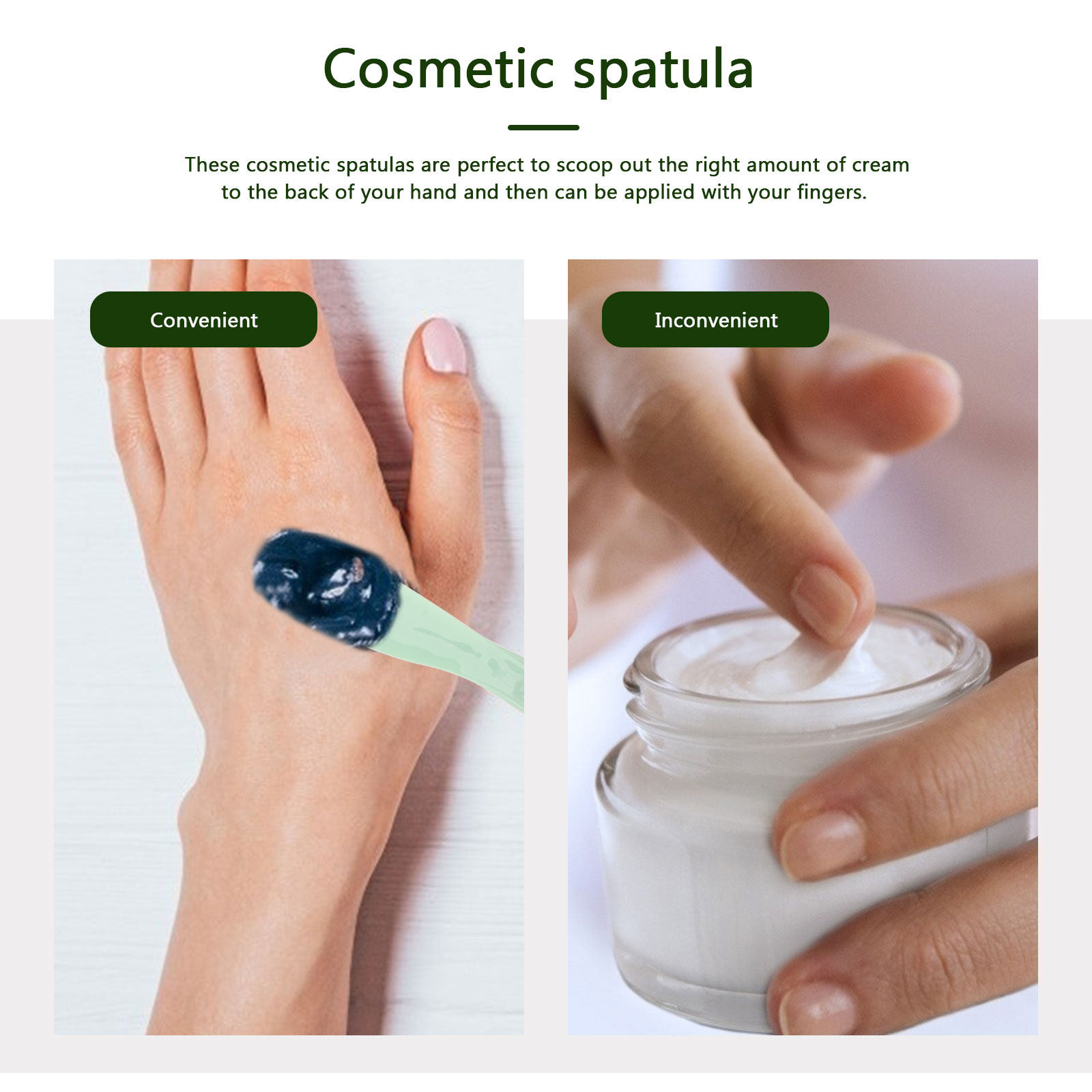 1Set Makeup Spatula Plastic Sc - Beauty Makeup Cream 评论和价格