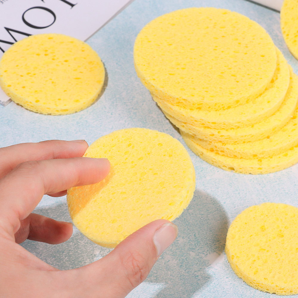 10pcs 6-9cm Yellow Face Round  - Beauty Of Joseon Makeup Remover 评论和价格