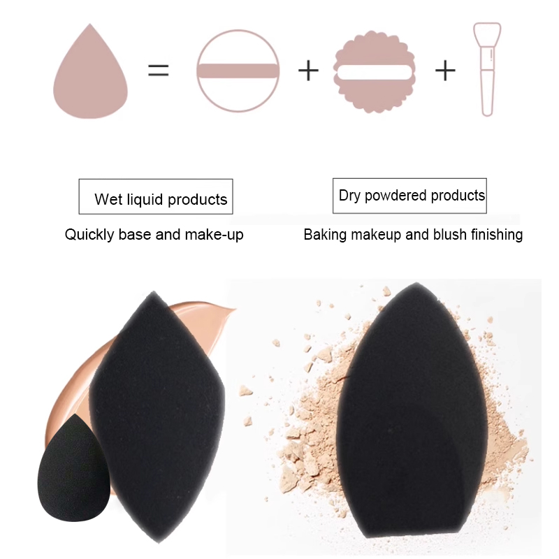 2pcs Black Beauty Sponge Egg - - Beauty Makeup Egg 评论和价格
