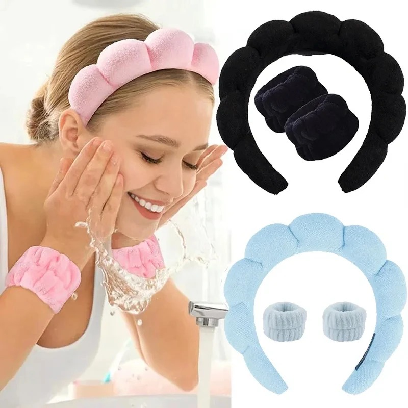 3PCS Stylish Washing Headband  - Makeup Beauty Set 评论和价格