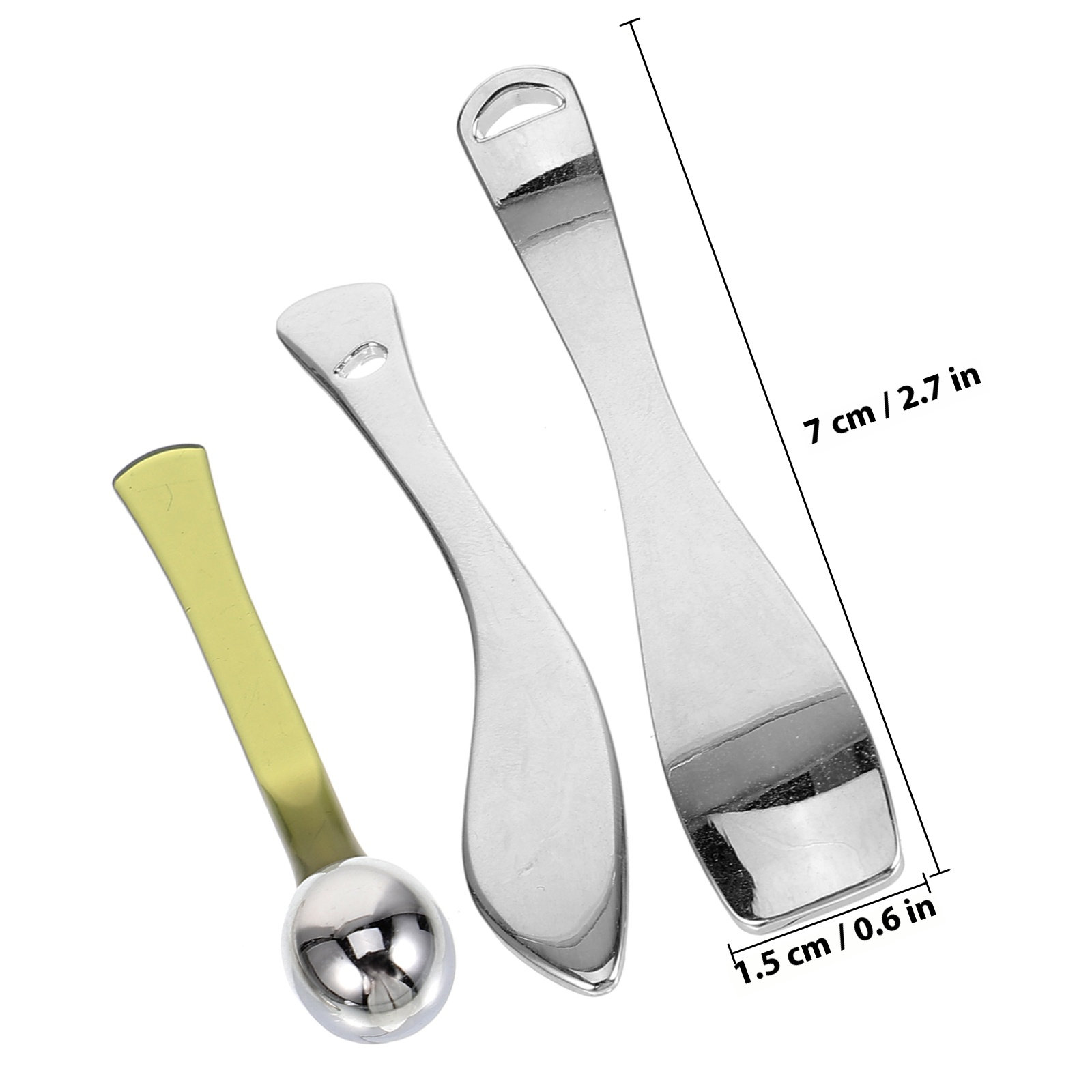 3Pcs Makeup Spatula Spoon Eye  - Beauty Makeup Cream 评论和价格