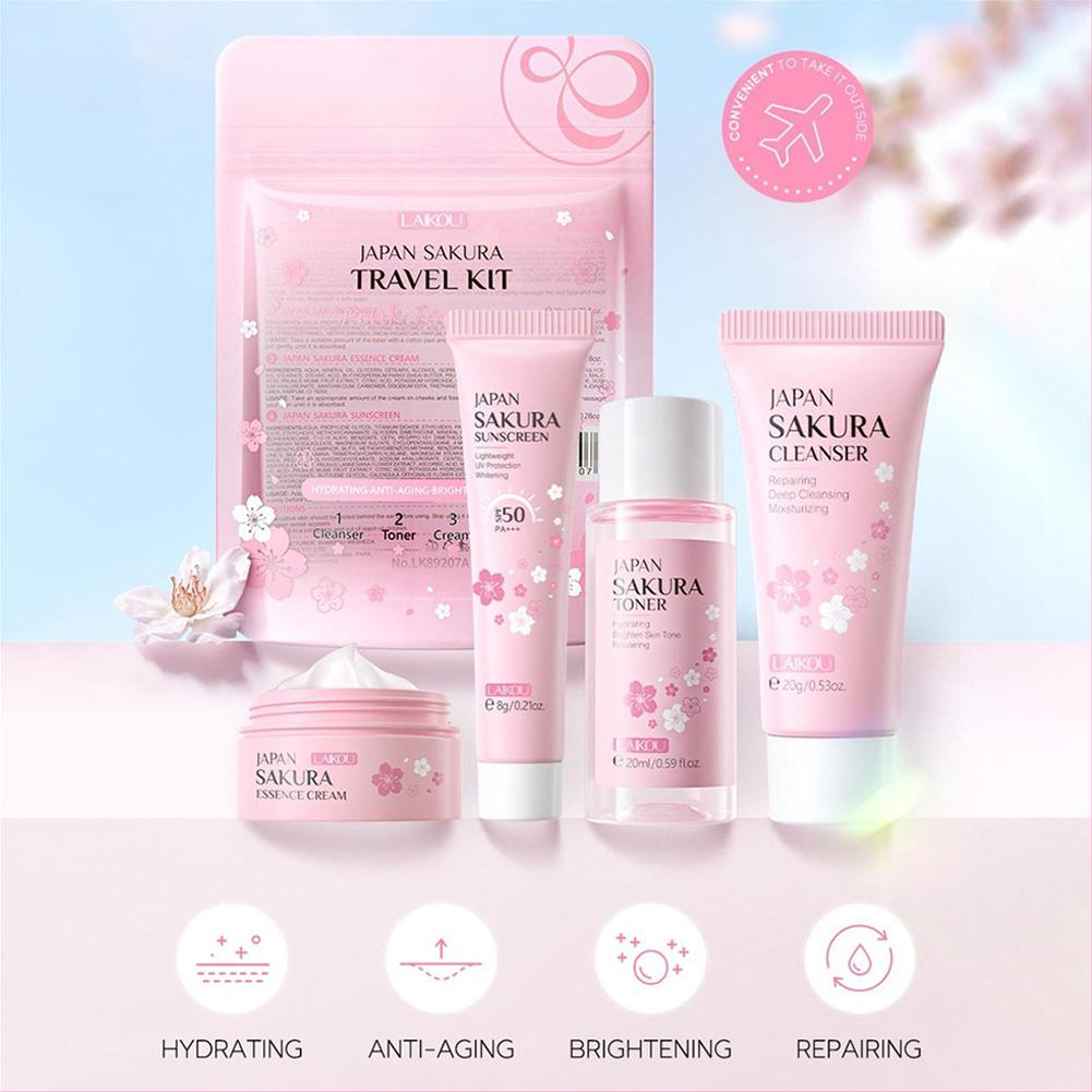 Sakura Skin Care Set facial Cl - Beauty Of Makeup 评论和价格