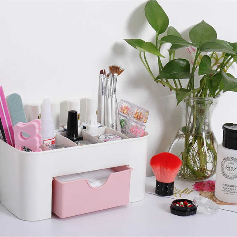 Nail Art Organizer Desktop Dra - Beauty Makeup Box 评论和价格