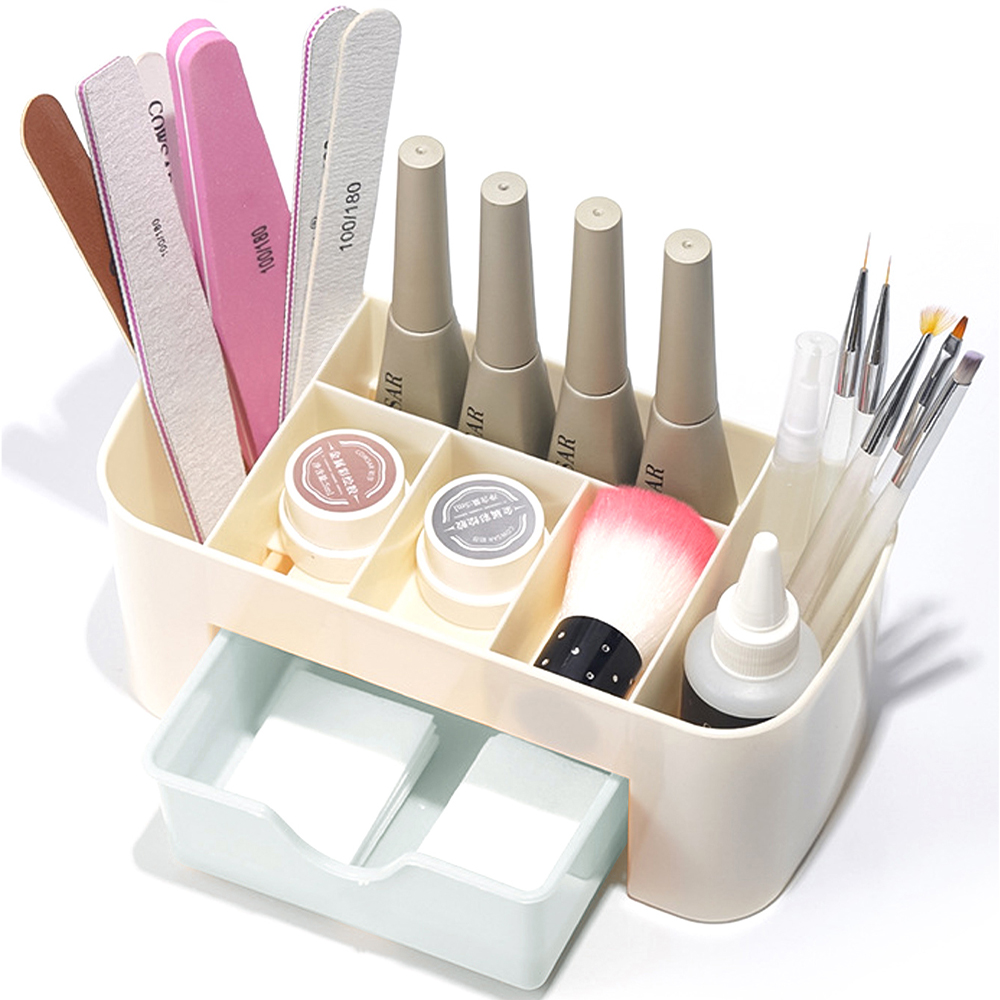 Nail Art Organizer Desktop Dra - Beauty Makeup Box 评论和价格
