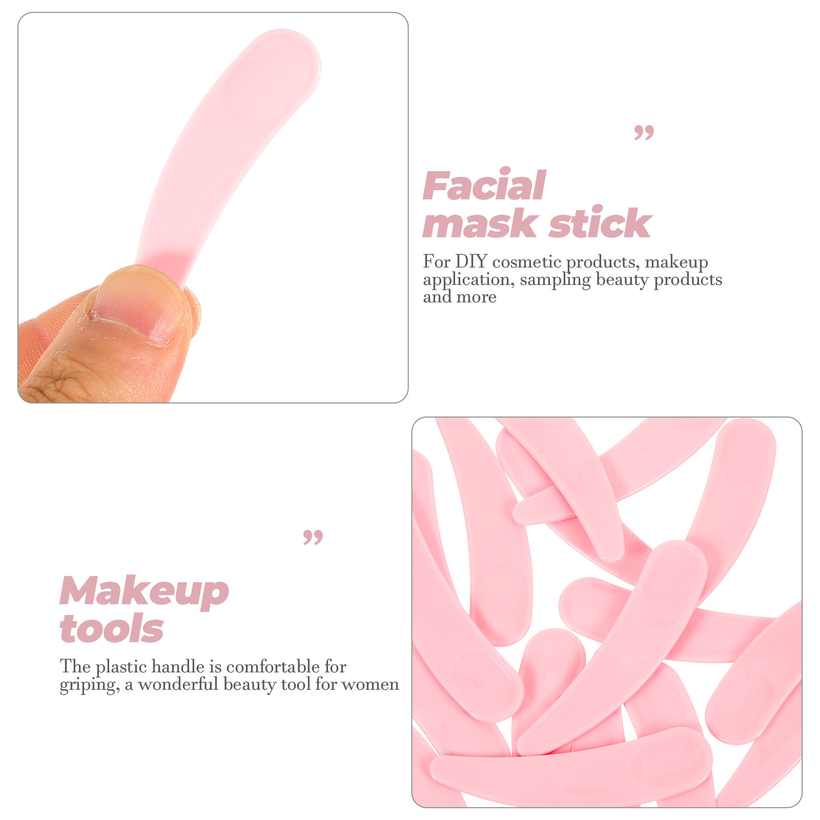 50Pcs Makeup Spoon Facial Plas - Beauty Makeup Cream 评论和价格