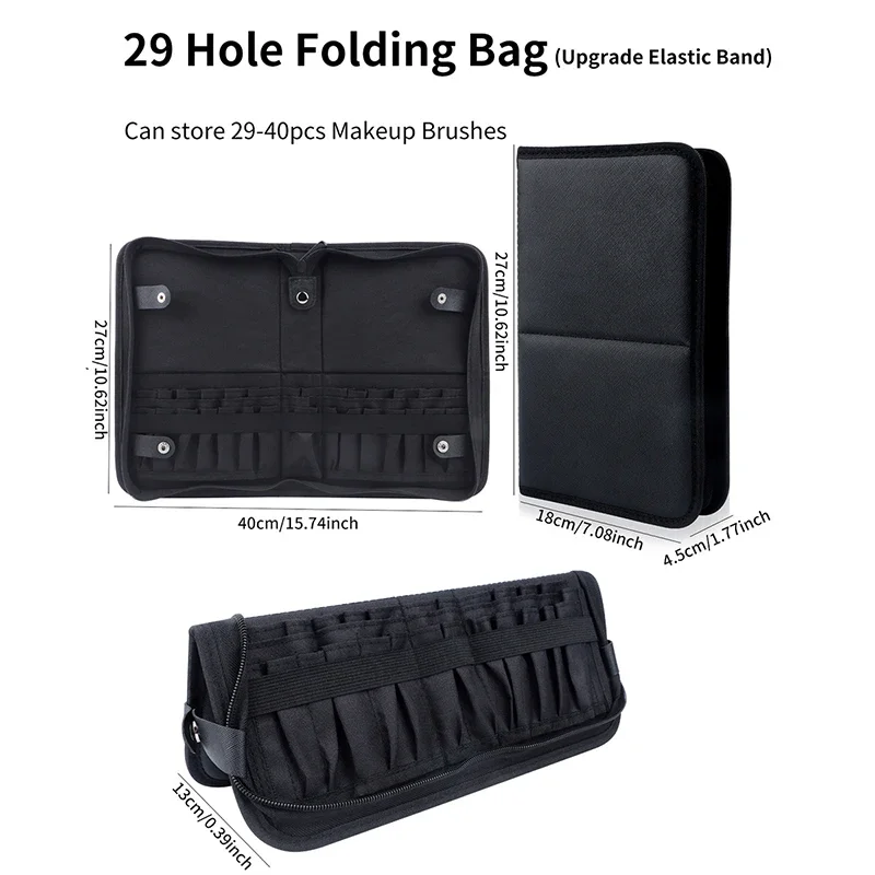 29/23 Holes Foldable Makeup Br - Makeup Beauty Set 评论和价格