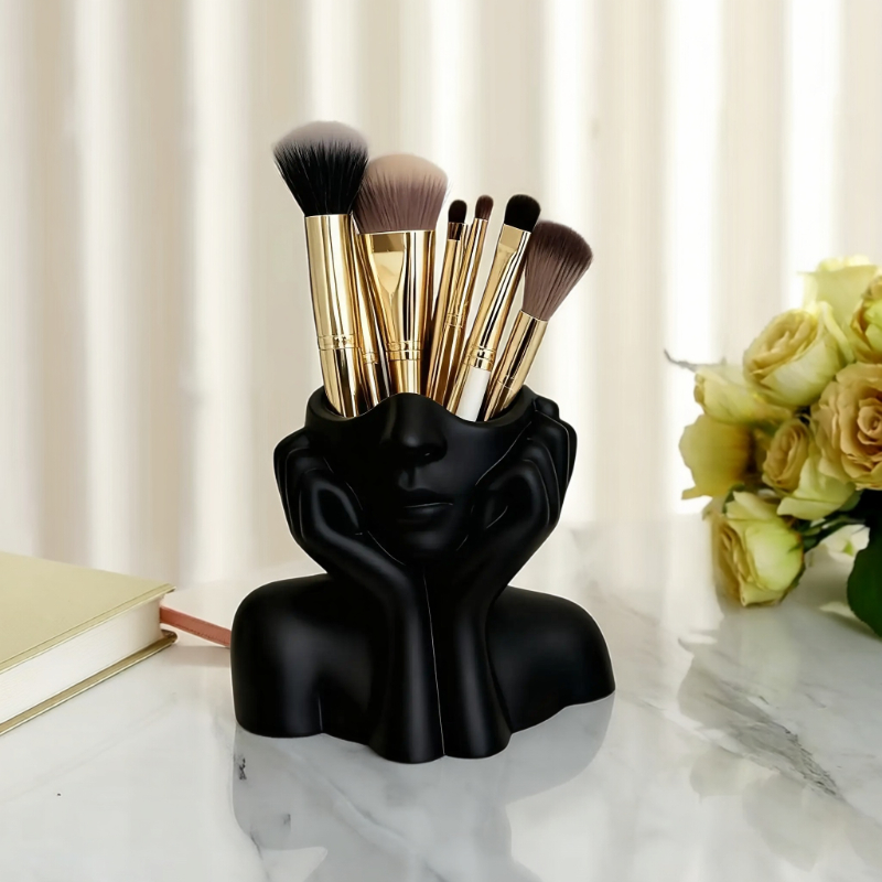 Face Shape Makeup Brush Holder - Beauty Makeup Artist 评论和价格