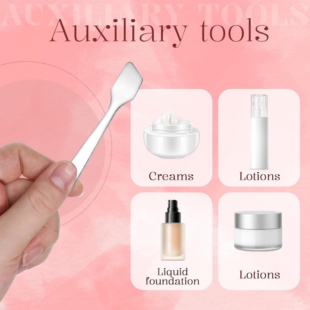 3-Piece Mini Stainless Steel M - Beauty Makeup Cream 评论和价格