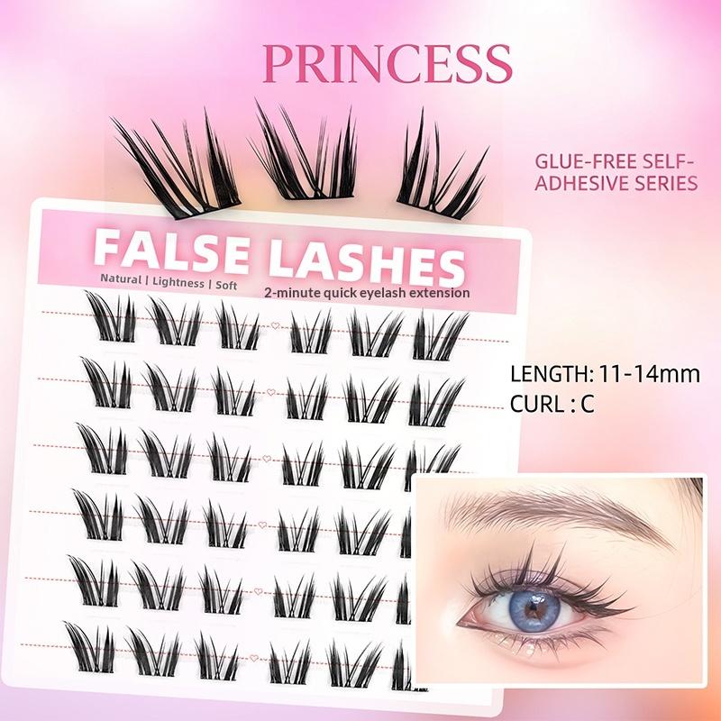 6 Rows Dense Natural False Eye - False Eyelashes Natural 评论和价格